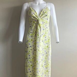 Long Green H&M summer dress